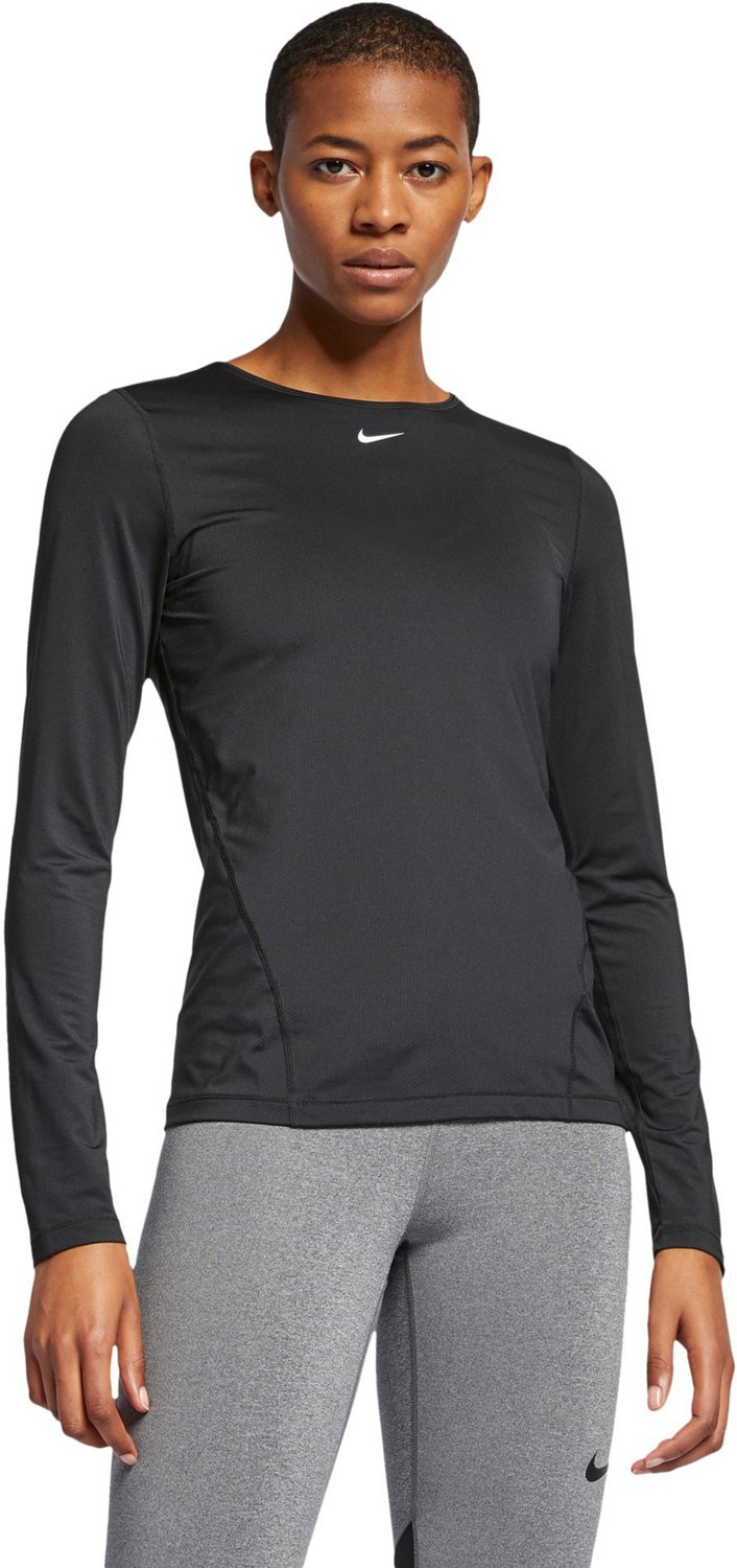 Nike Women's Pro All Over Mesh Long Sleeve T-shirt | Academy