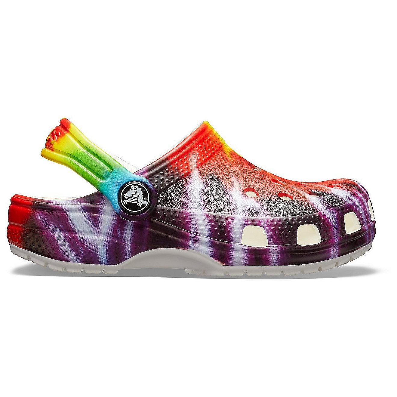 Crocs Kids' Classic Tie-Dye Graphic Clogs                                                                                        - view number 1
