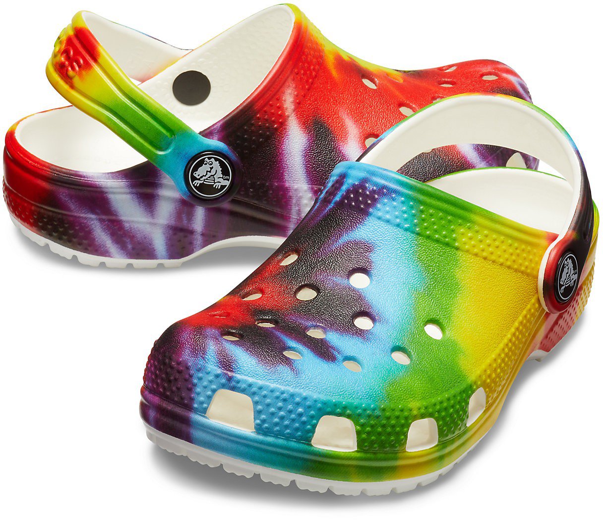 Crocs Kids' Classic TieDye Graphic Clogs Academy