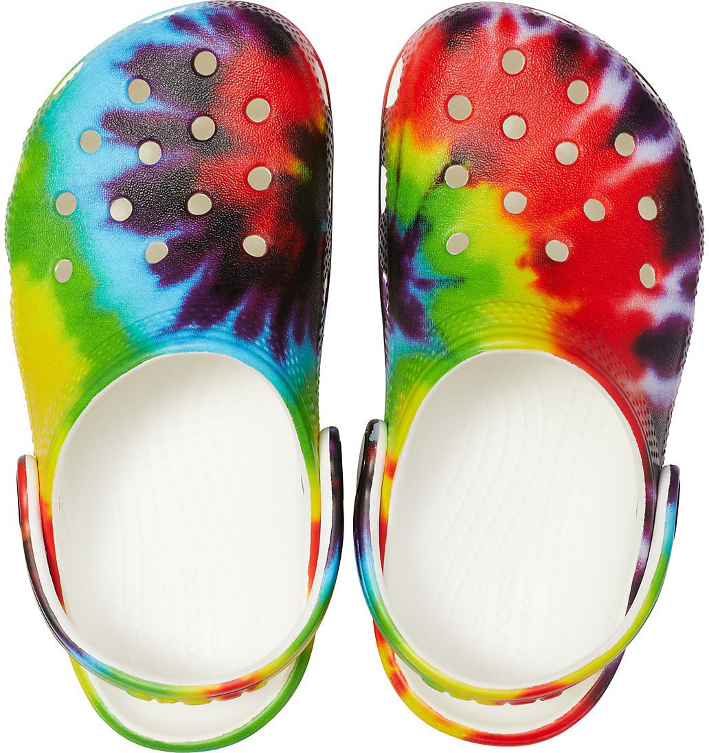 Crocs Kids' Classic TieDye Graphic Clogs Academy