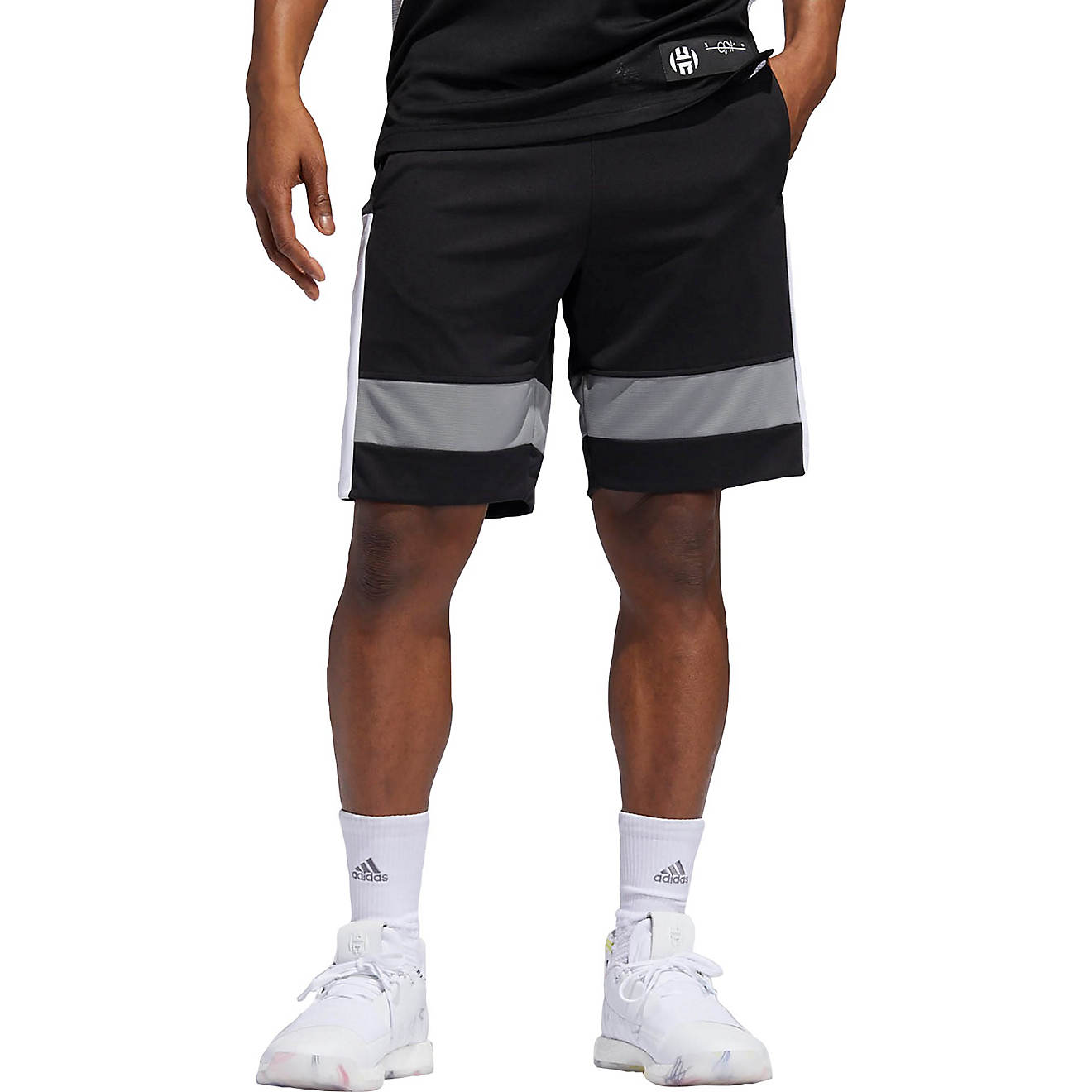 adidas Men's Harden Basketball Shorts 9 in                                                                                       - view number 1