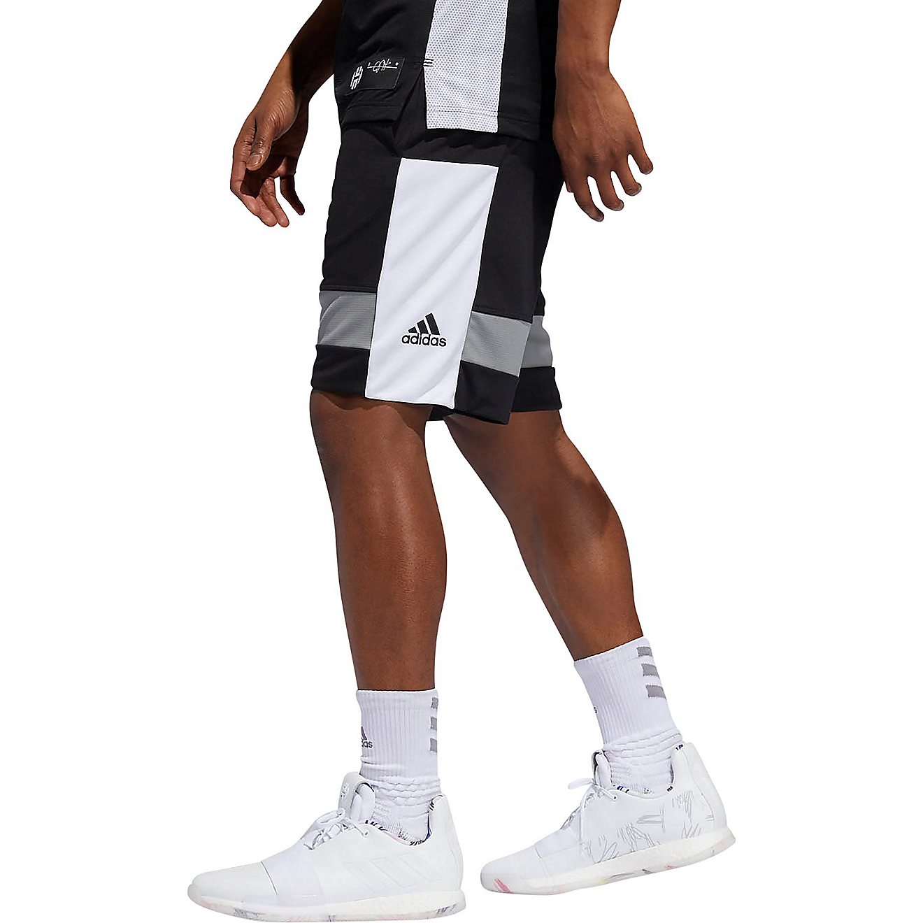adidas Men's Harden Basketball Shorts 9 in                                                                                       - view number 3