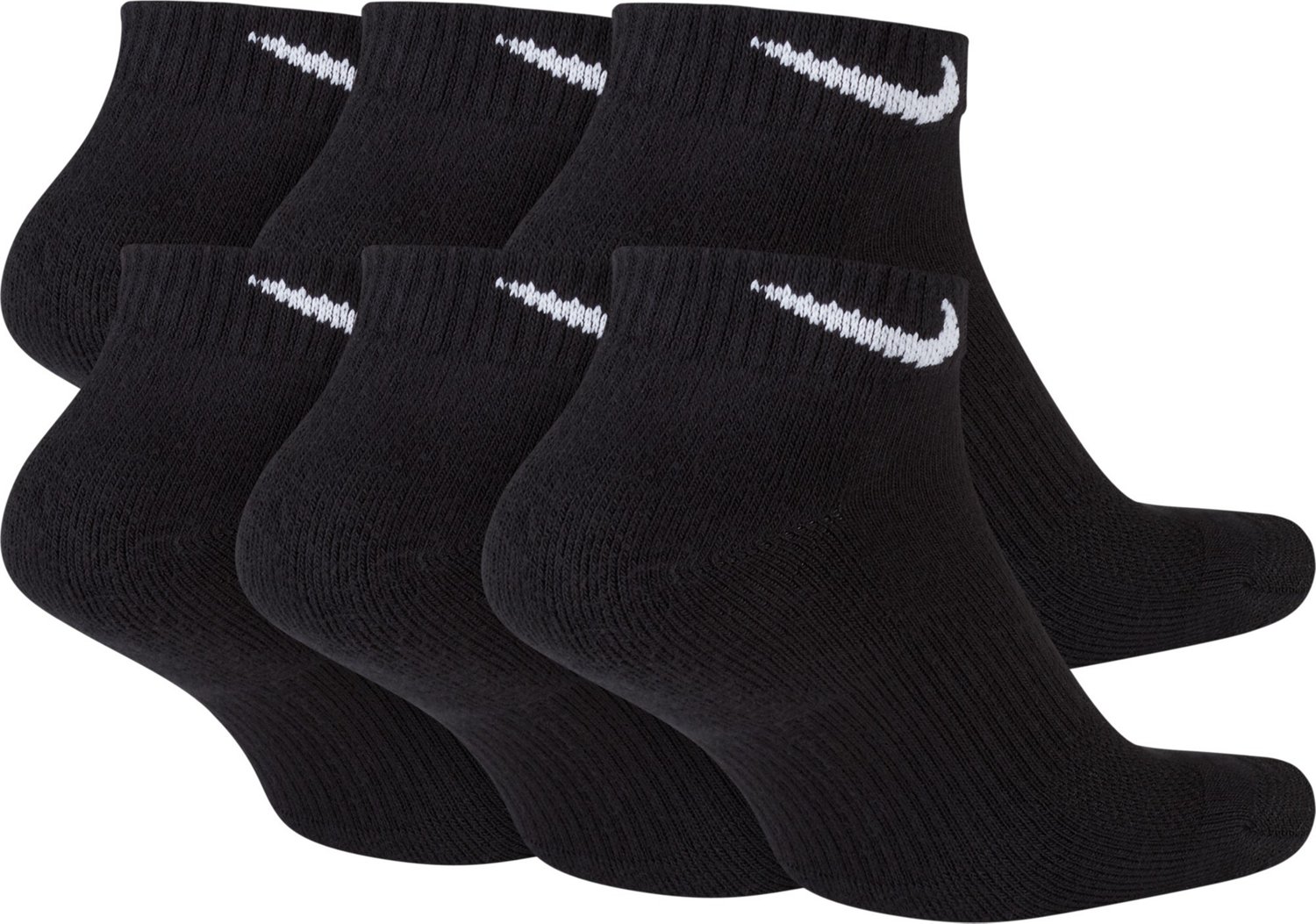 Nike Men's Everyday Plus Cushion Training Low Cut Socks 6 Pack | Academy