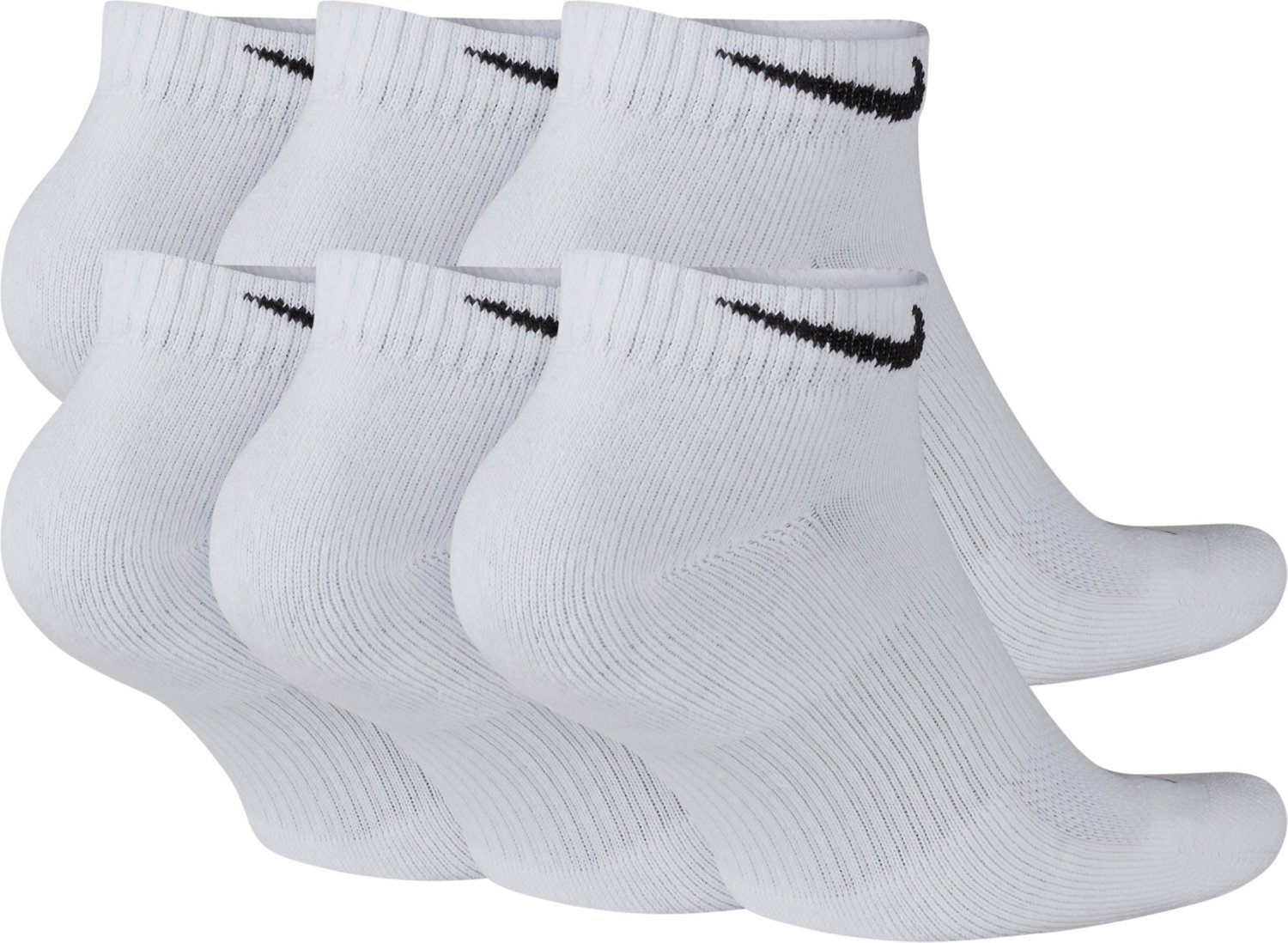 Nike Men's Everyday Plus Cushion Training Low Cut Socks 6 Pack | Academy