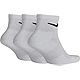 Nike Men's Everyday Plus Cushion Training Quarter Socks 3 Pack                                                                   - view number 2 image