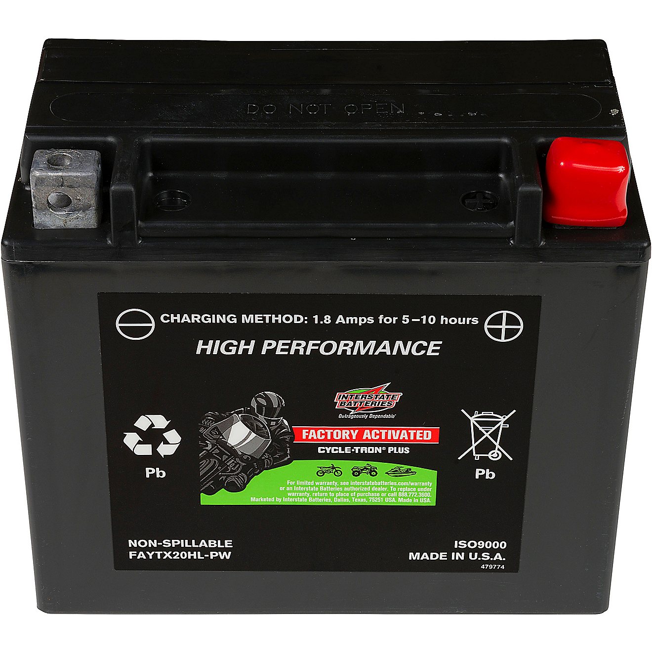 Interstate Batteries 12V 310 Cold Cranking Amp AGM Battery                                                                       - view number 1