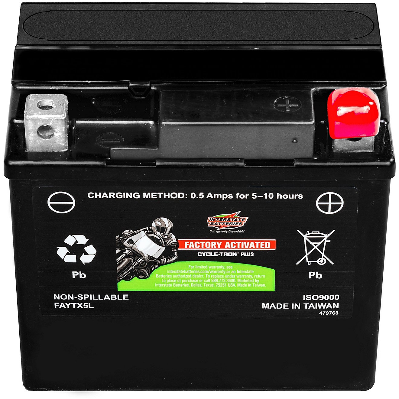 Interstate Batteries 12V 80 Cold Cranking Amp AGM Battery                                                                        - view number 1