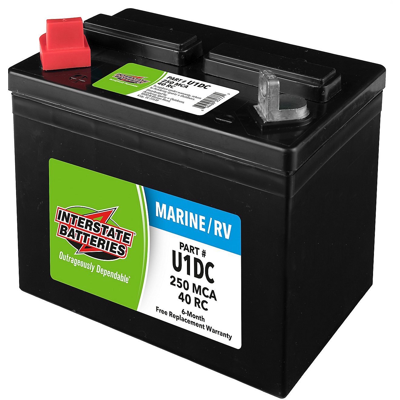 Interstate Batteries Group U1/250 Marine Cranking Amp Deep Cycle Battery                                                         - view number 2