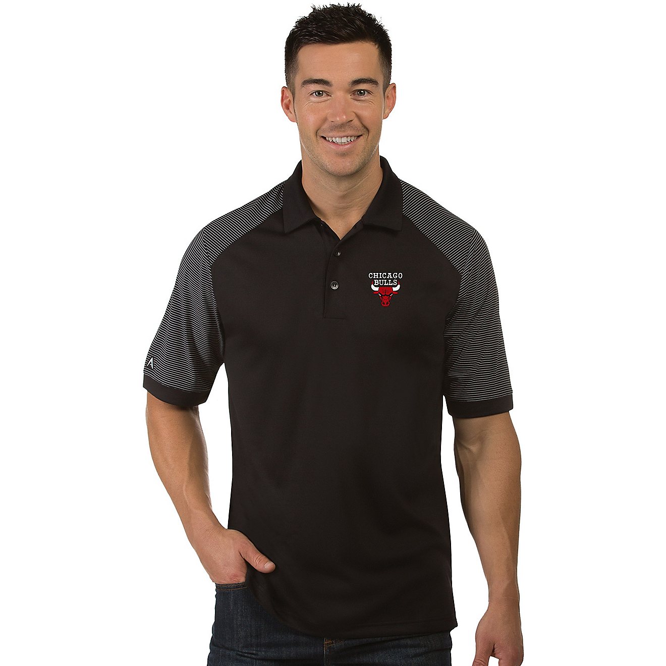 Antigua Men's Chicago Bulls Engage Polo Shirt                                                                                    - view number 1
