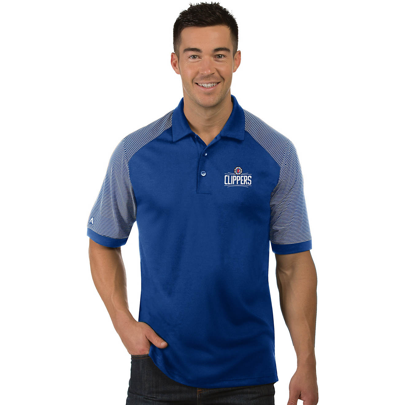 Antigua Men's Los Angeles Clippers Engage Polo Shirt                                                                             - view number 1