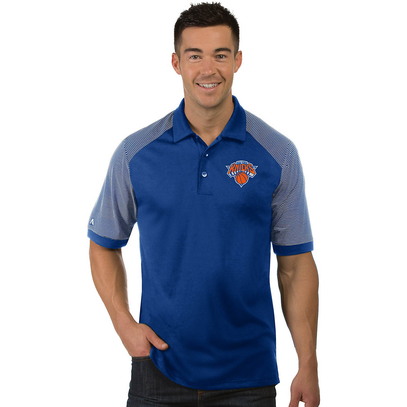Antigua Men's New York Knicks Engage Polo Shirt                                                                                  - view number 1