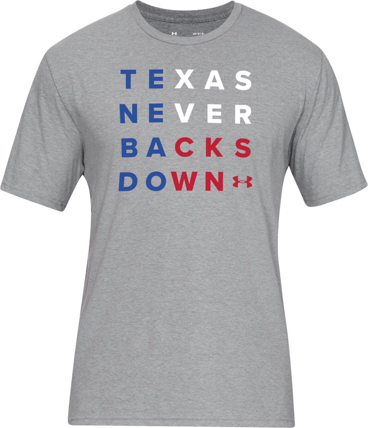 Under Armour Men's Texas Never Backs Down Tshirt Academy