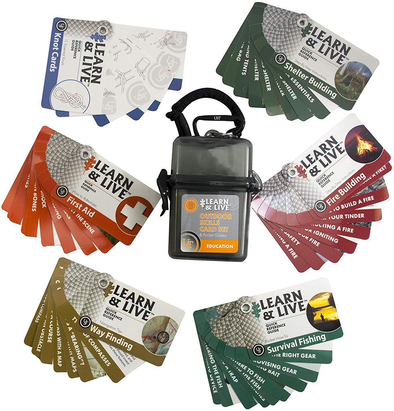 Ultimate Survival Tech Outdoor Skills Set Learn & Live Cards                                                                    