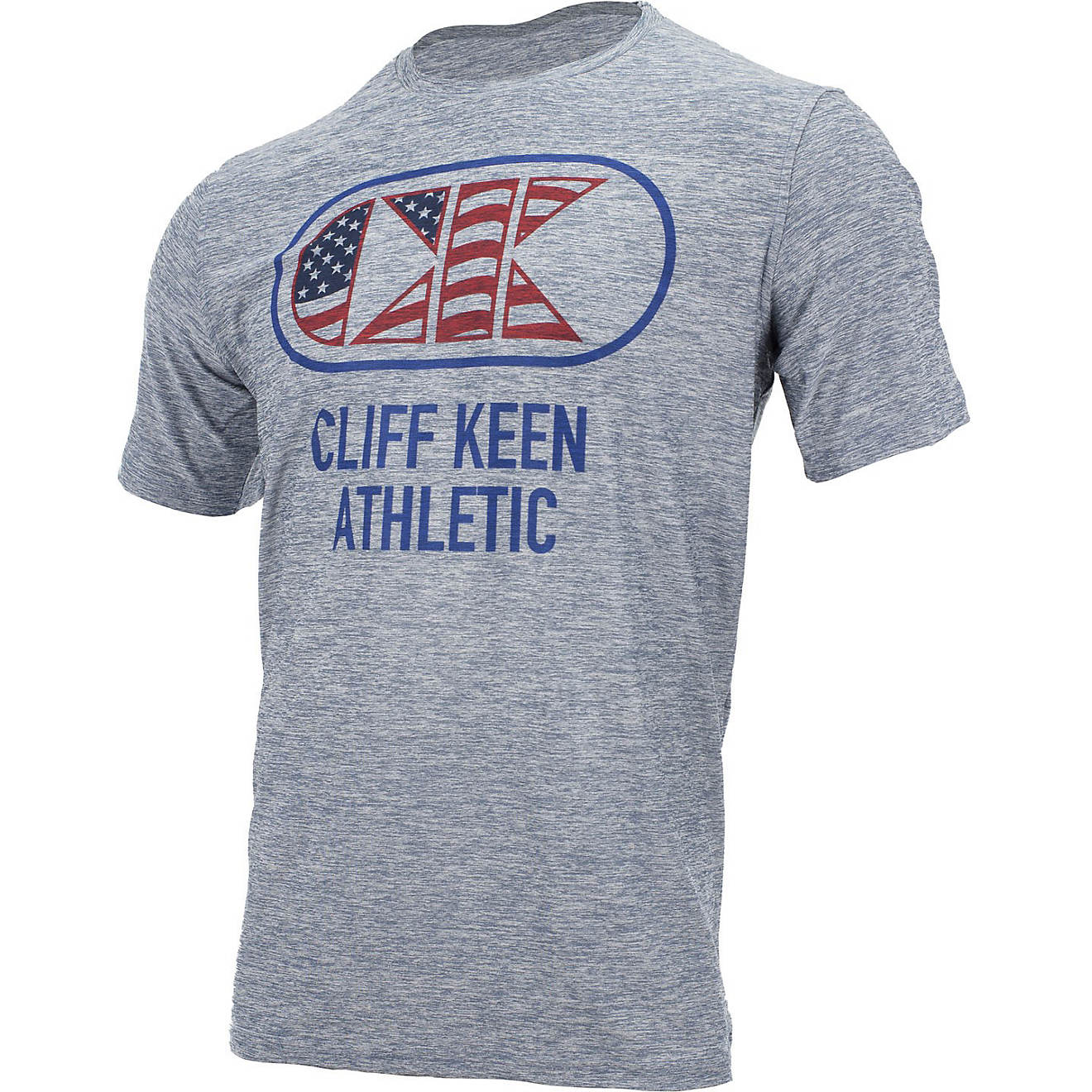 Cliff Keen Men's MXS Flag Logo Performance Workout T-shirt                                                                       - view number 1