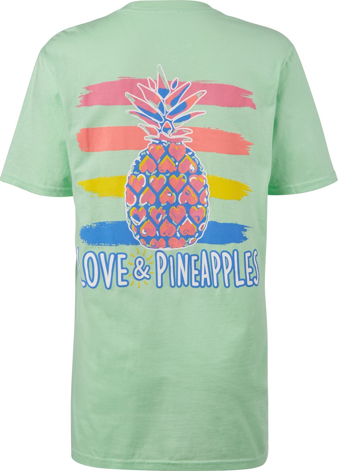 Women\u0027s Pineapple Pineapples \u0026 T-shirt Love Watercolor