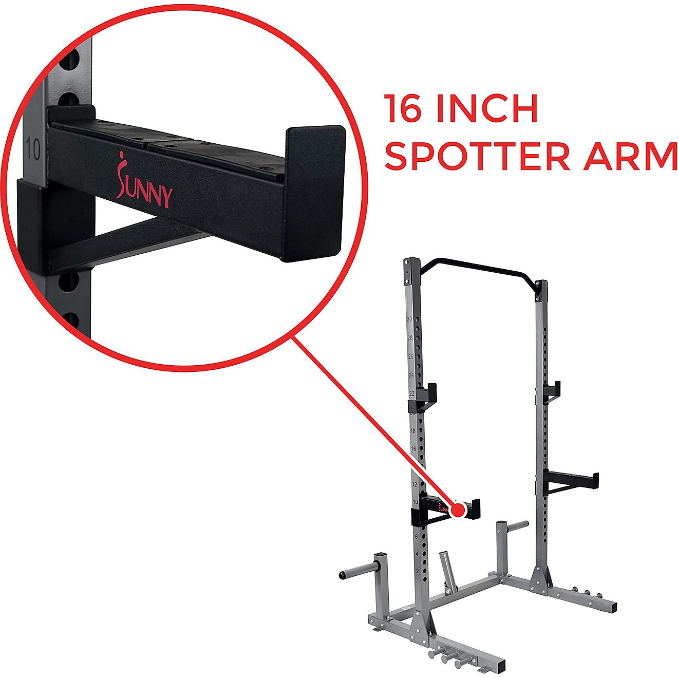 Sunny Health & Fitness SF-BH6802 Power and Squat Rack                                                                            - view number 21