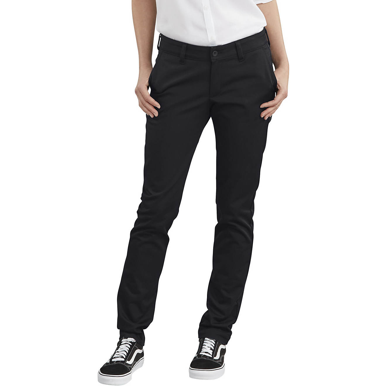 Dickies Women's Straight Fit Stretch Twill Pants                                                                                 - view number 1