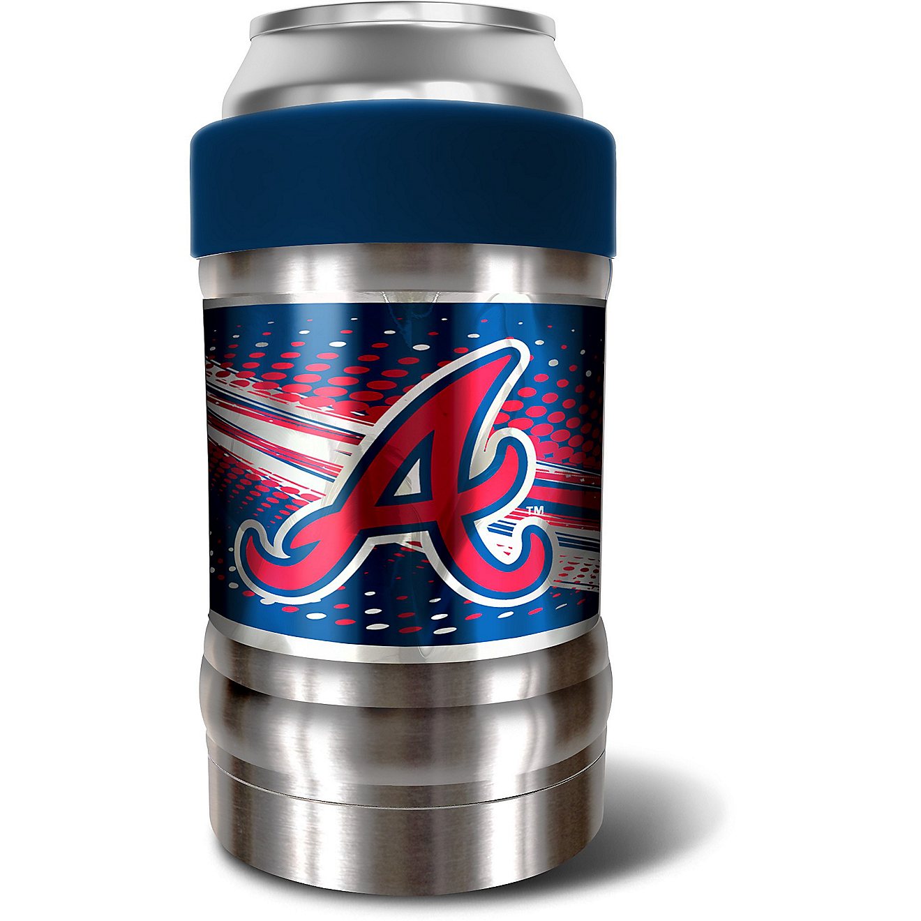 Great American Products Atlanta Braves Get a Grip Locker Can and Bottle Holder                                                   - view number 1