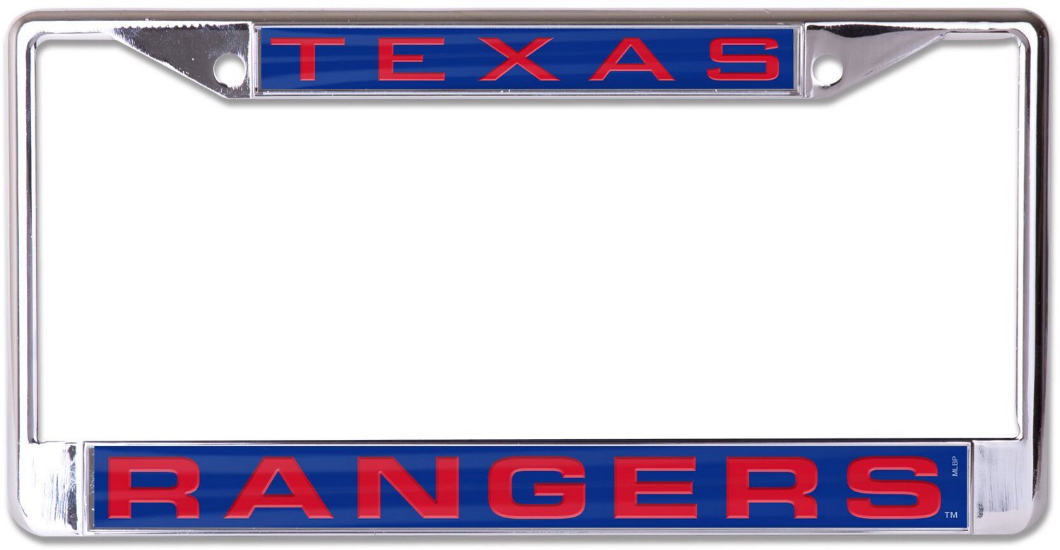 WinCraft Texas Rangers Metal License Plate Frame Academy
