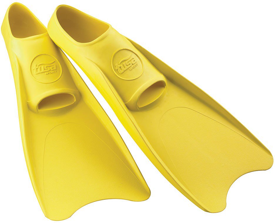 TUSA Sport UF-1202 Full Foot Rubber Snorkeling Fins - Yellow 2XS (1-3)