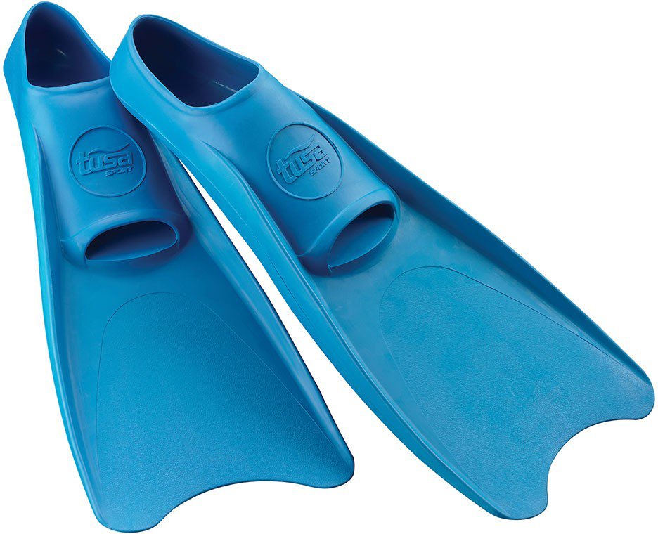 TUSA Sport UF-1202 Full Foot Rubber Snorkeling Fins - Blue 3XS (Jr12-AD1)