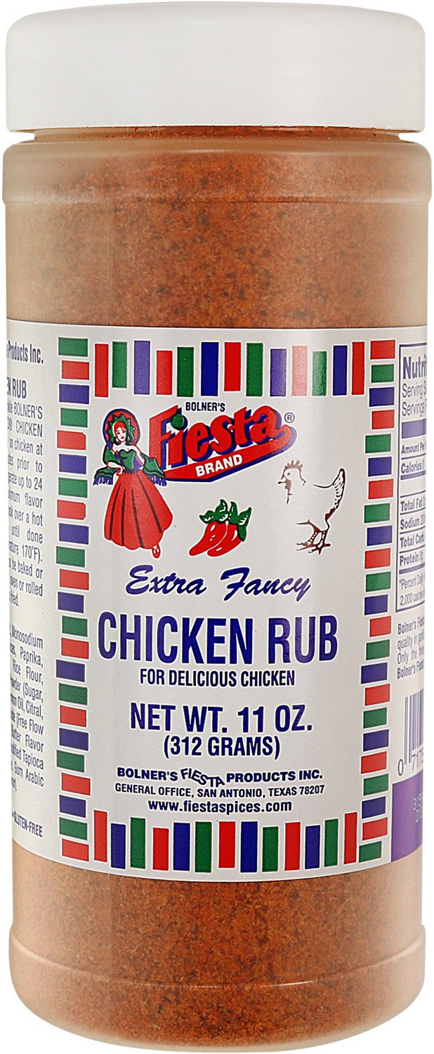 Bolner Fiesta Brand 11 oz Chicken Rub Academy
