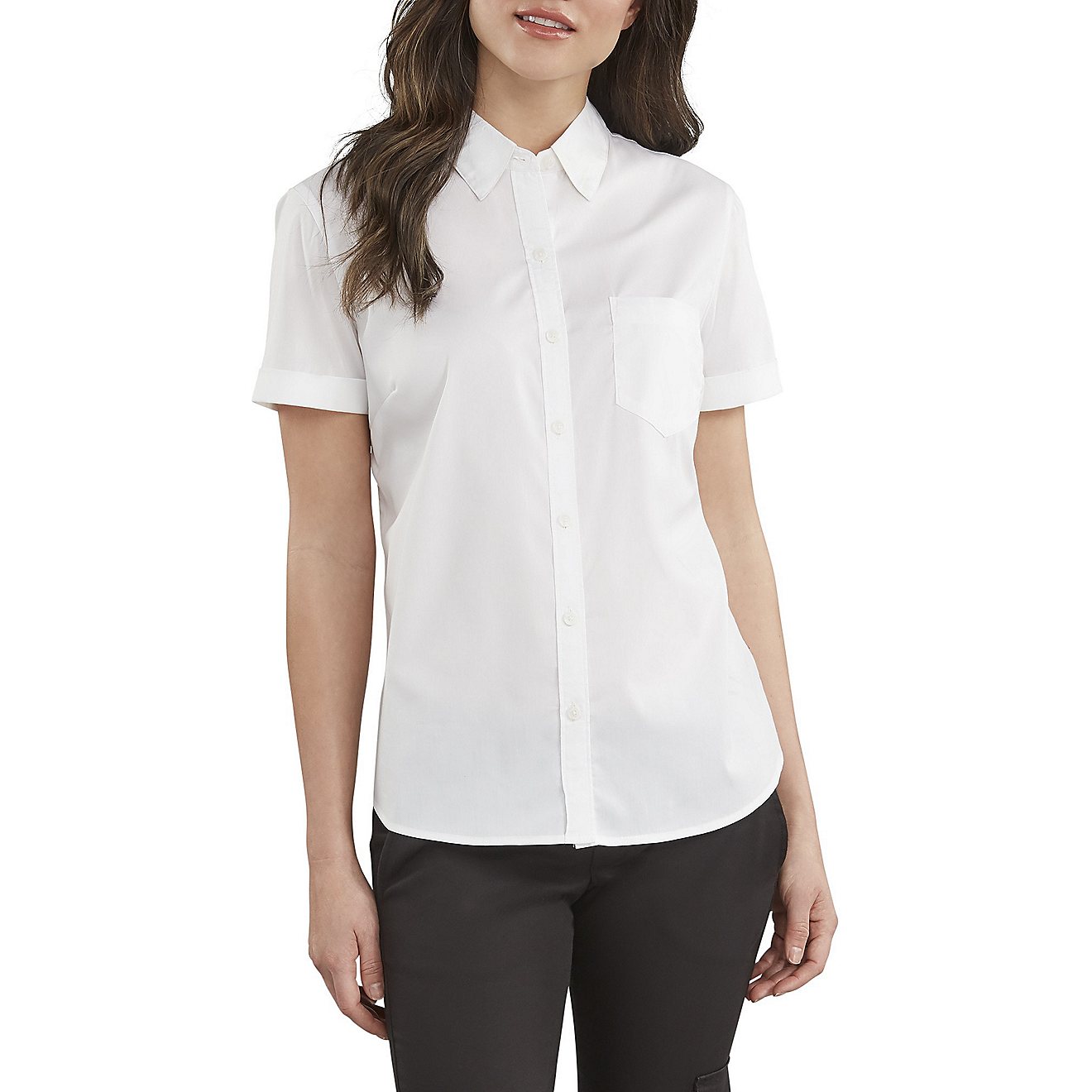 Dickies Women's Short Sleeve Woven Plus Size Shirt                                                                               - view number 1