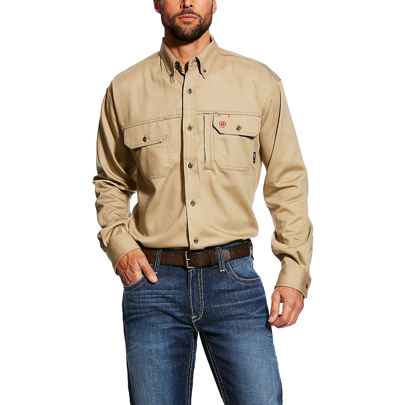 Ariat Men's FR Solid Vent Work Shirt                                                                                             - view number 1