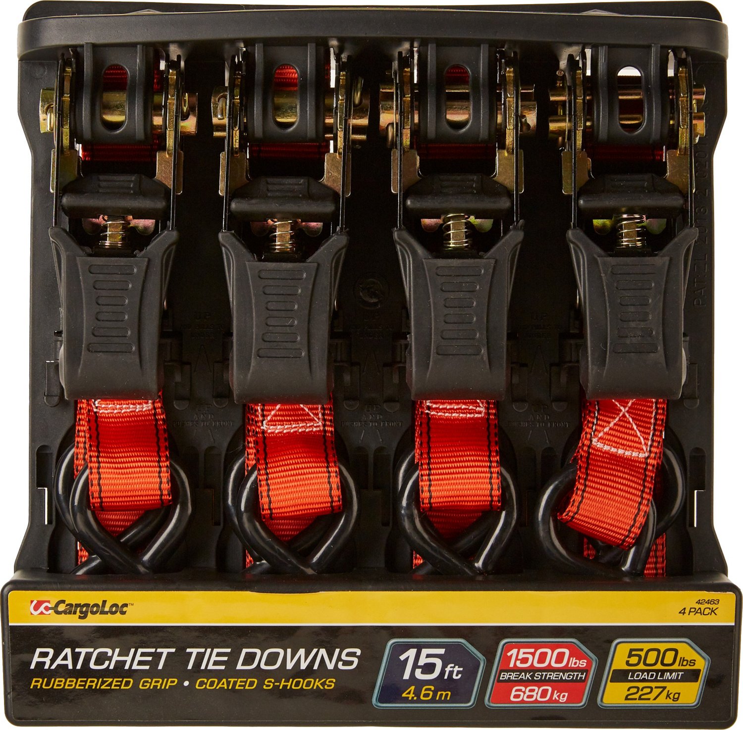 CargoLoc Ratchet Tie Downs 4Pack Academy