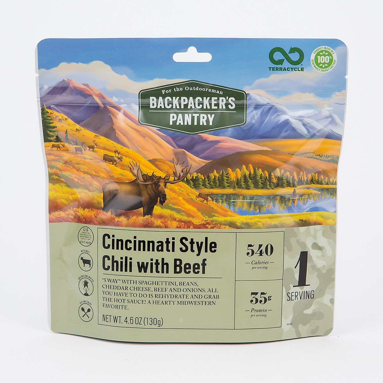 Backpacker's Pantry Outdoorsman 1-Serving Cincinnati Chile with Beef                                                             - view number 1