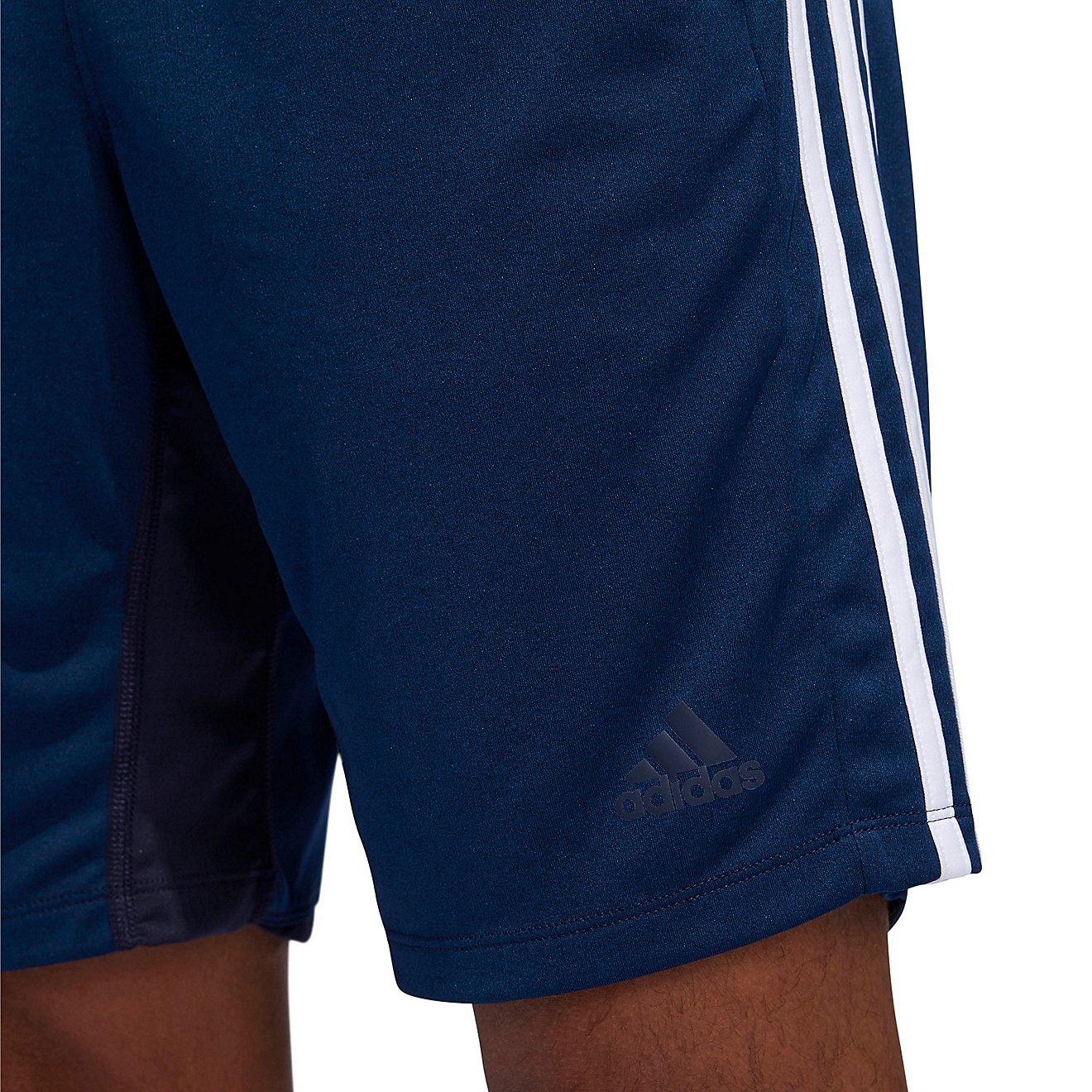 adidas Men's 4KRFT Sport Heather 3-Stripes Shorts 9 in                                                                           - view number 6