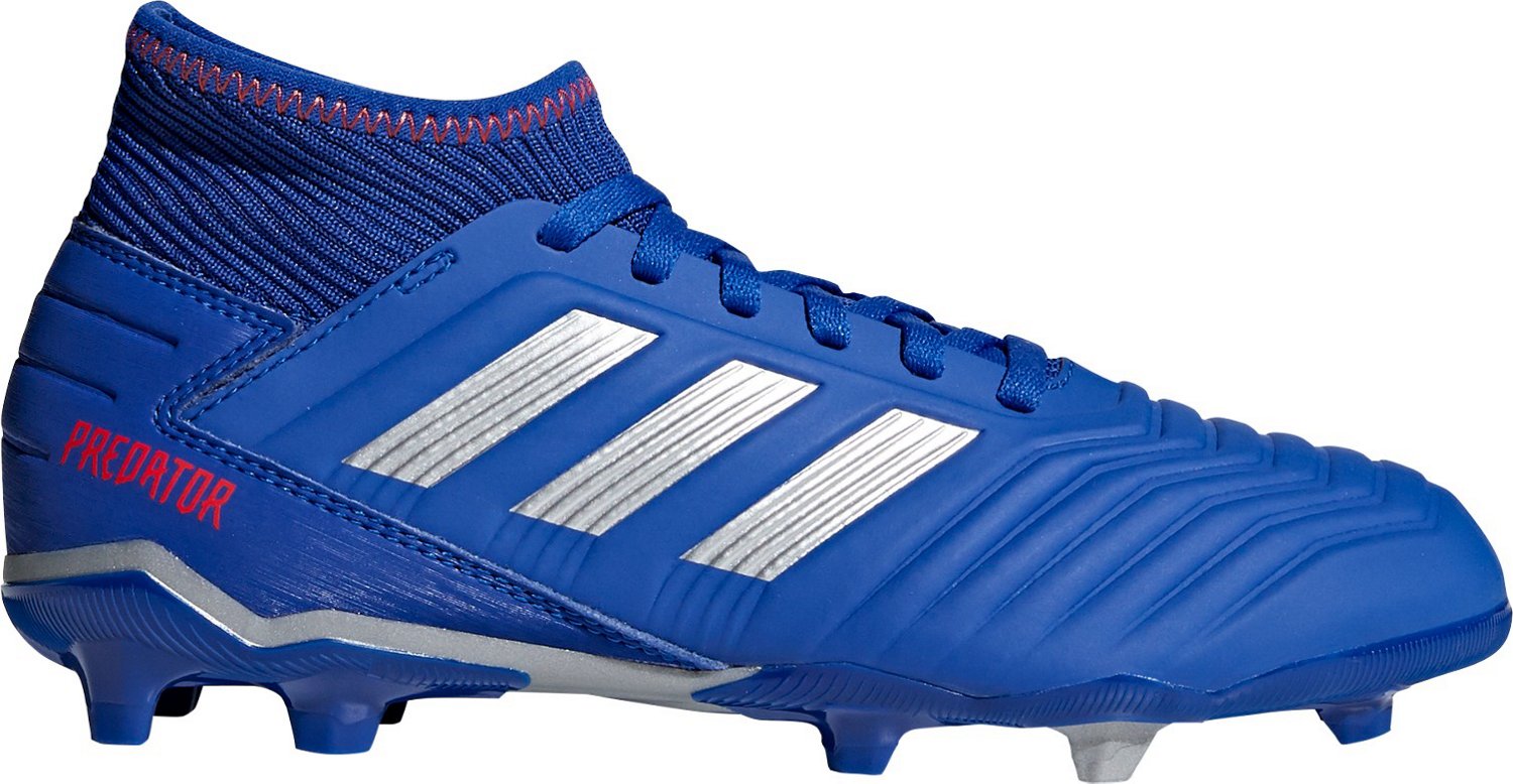 kids blue soccer cleats