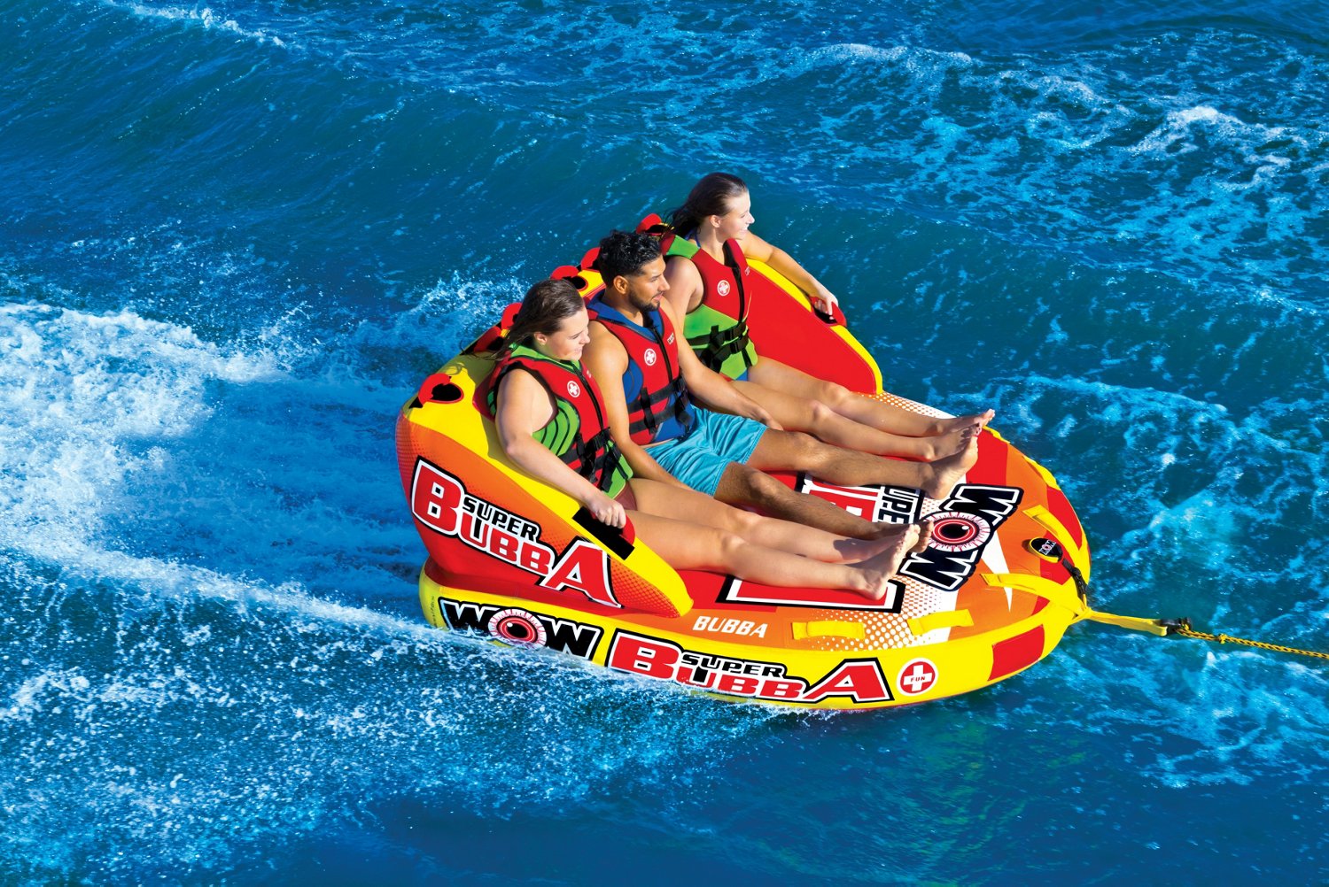 WOW Watersports Super Bubba 3-Person Inflatable Towable Tube | Academy