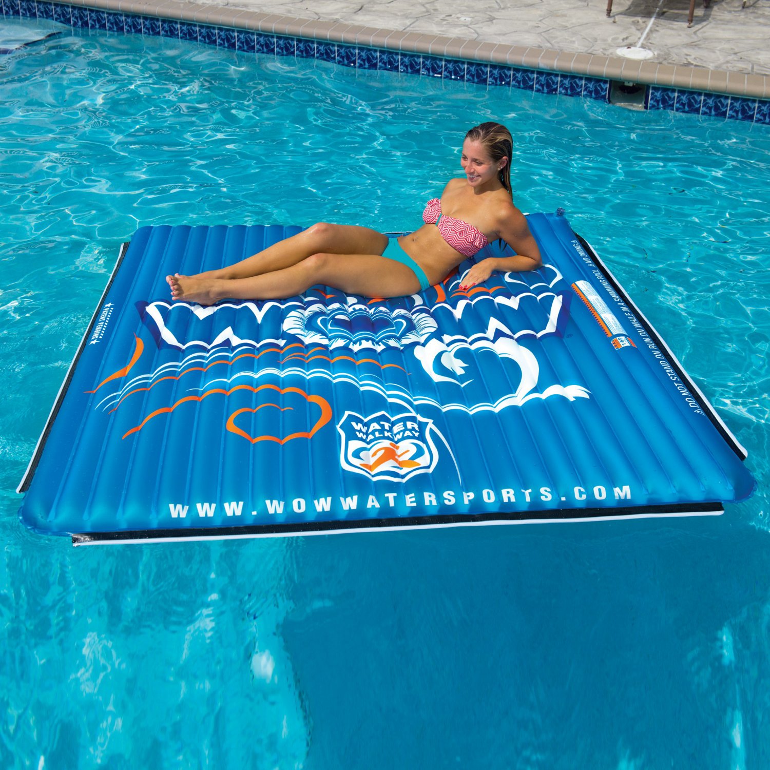 Wow Watersports Water Mat 3 Person Inflatable Float Academy