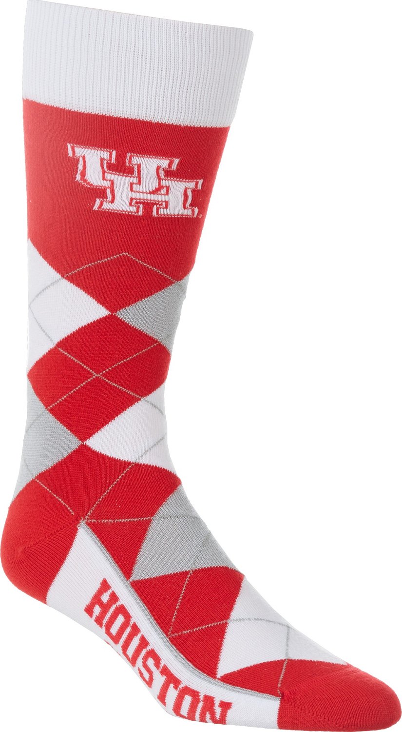 For Bare Feet University of Houston Argyle Lineup Socks | Academy