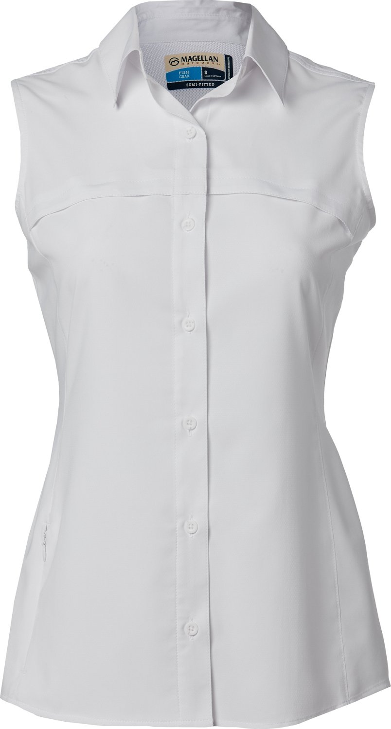 Magellan Outdoors Women's Overcast Sleeveless Fishing Shirt Academy