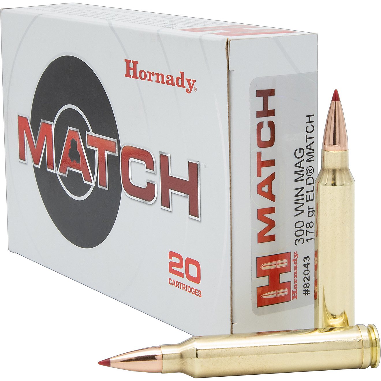 Hornady ELD Match .300 Winchester Magnum 178-Grain Rifle Ammunition                                                              - view number 1
