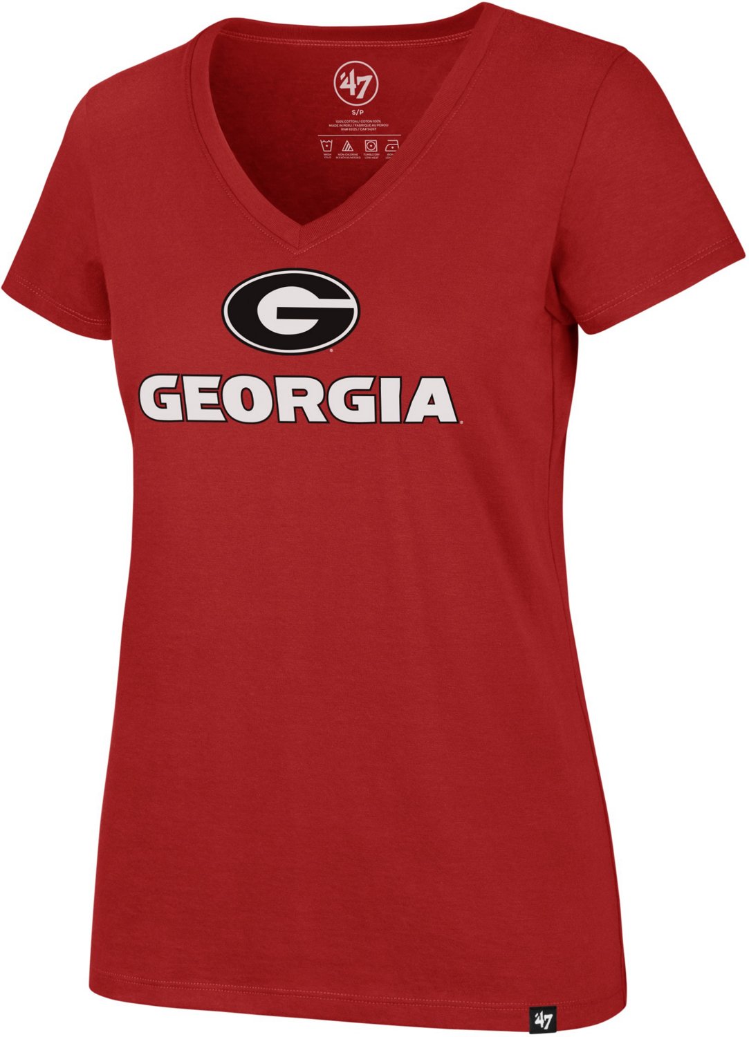 '47 University of Georgia Women's Imprint Ultra Rival V-neck T-shirt ...