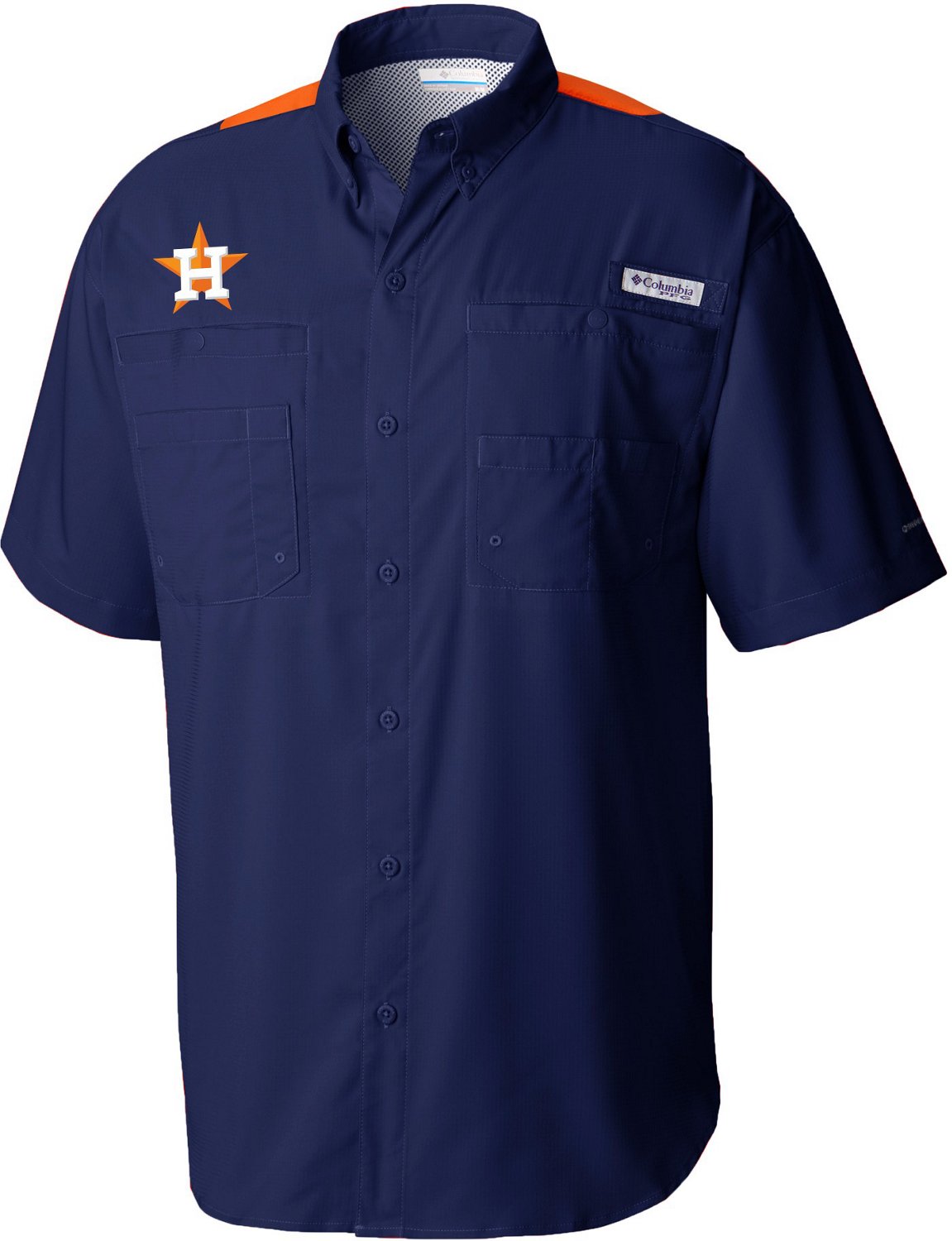 astros orange columbia shirt