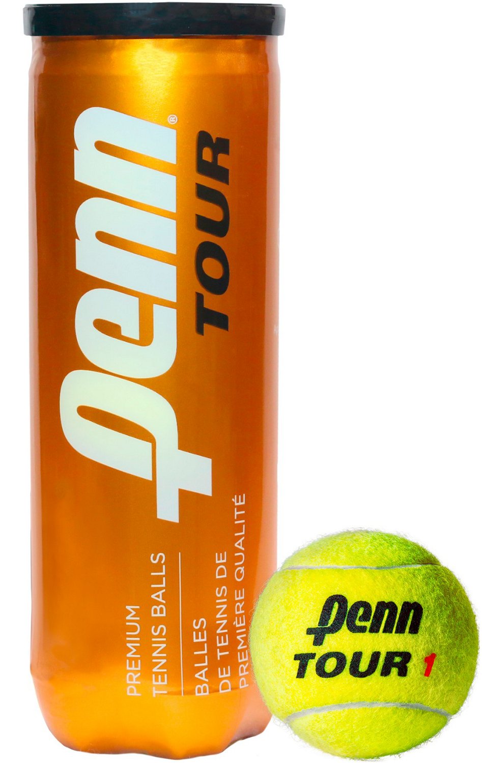 PENN Tour ExtraDuty Felt Tennis Balls 3Ball Can Academy