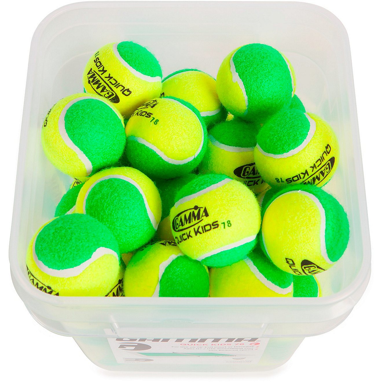 Gamma Quick Kids 78 Youth Tennis Balls Bucket 48-Count                                                                           - view number 2