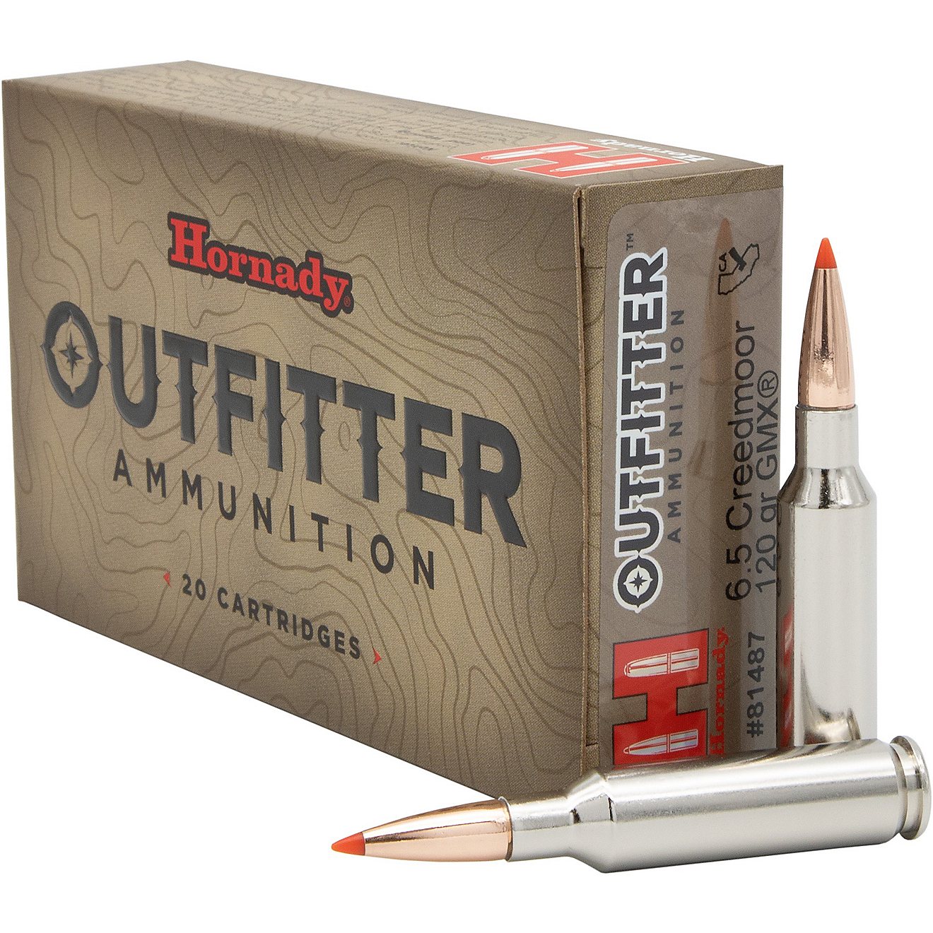 Hornady Outfitter 6.5 Creedmoor 120-Grain GMX Rifle Ammunition - 20 Rounds                                                       - view number 1