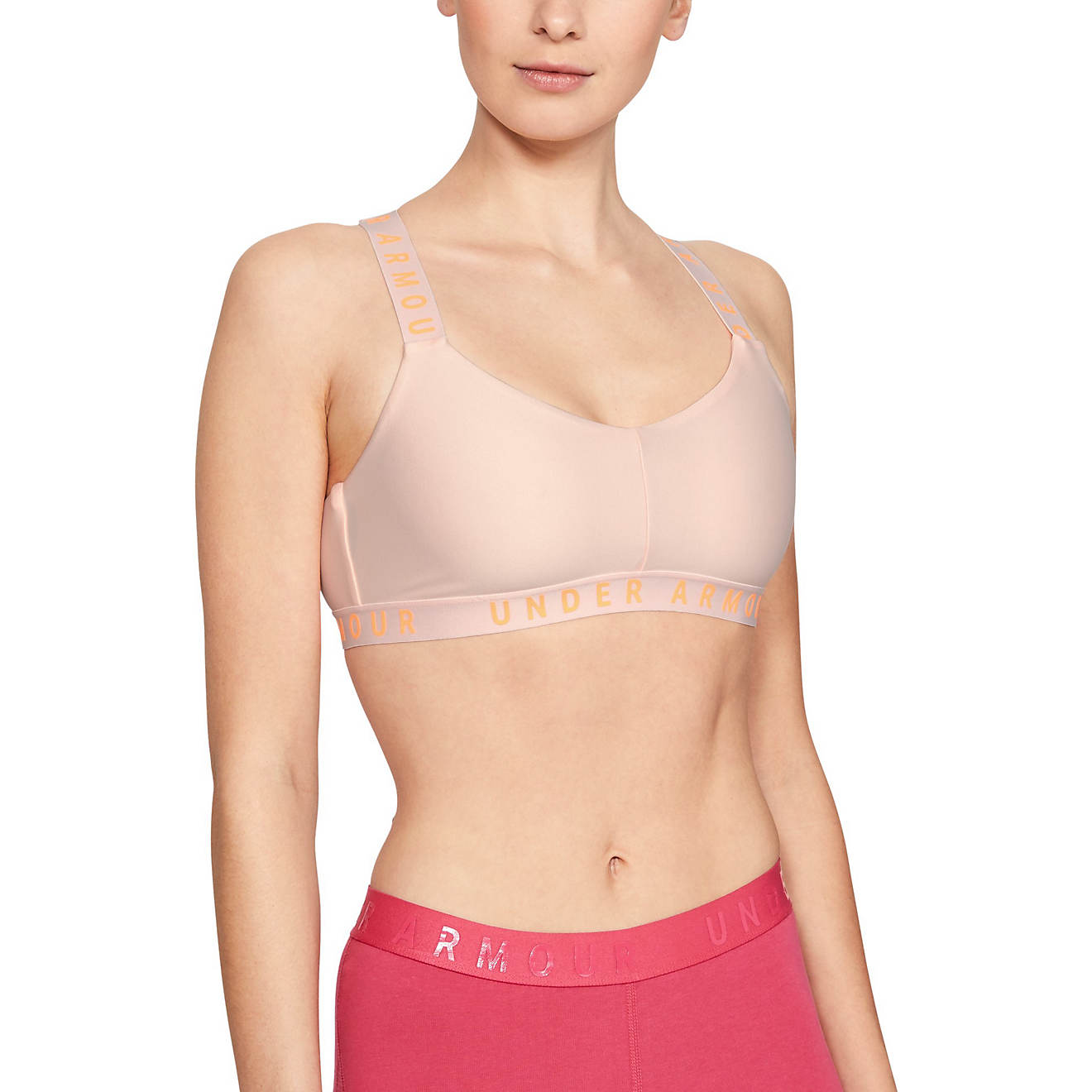 Under Armour Women's Wordmark Strappy Low-Support Sportlette Sports Bra                                                          - view number 1