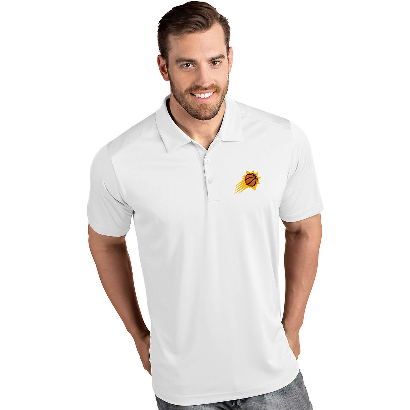 Antigua Men's Phoenix Suns Tribute Polo Shirt                                                                                    - view number 1