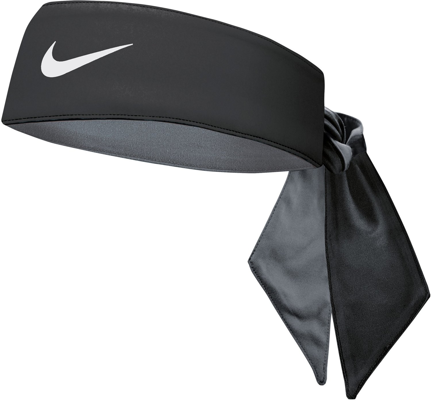 black and white nike tie headband