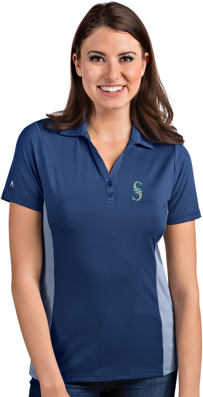 Antigua Women's Seattle Mariners Venture Polo Shirt Academy