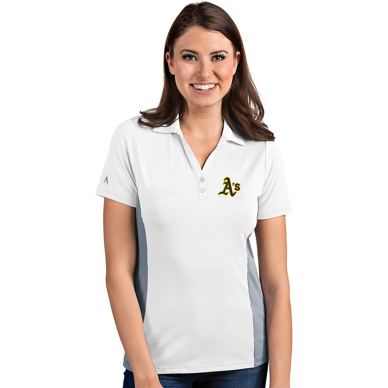 Antigua Women's Oakland Athletics Venture Polo Shirt                                                                             - view number 1