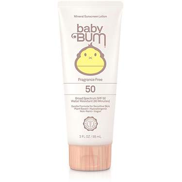 Sun Bum SPF 50 Mineral Fragrance Free 3 oz Baby Sunscreen Lotion                                                                