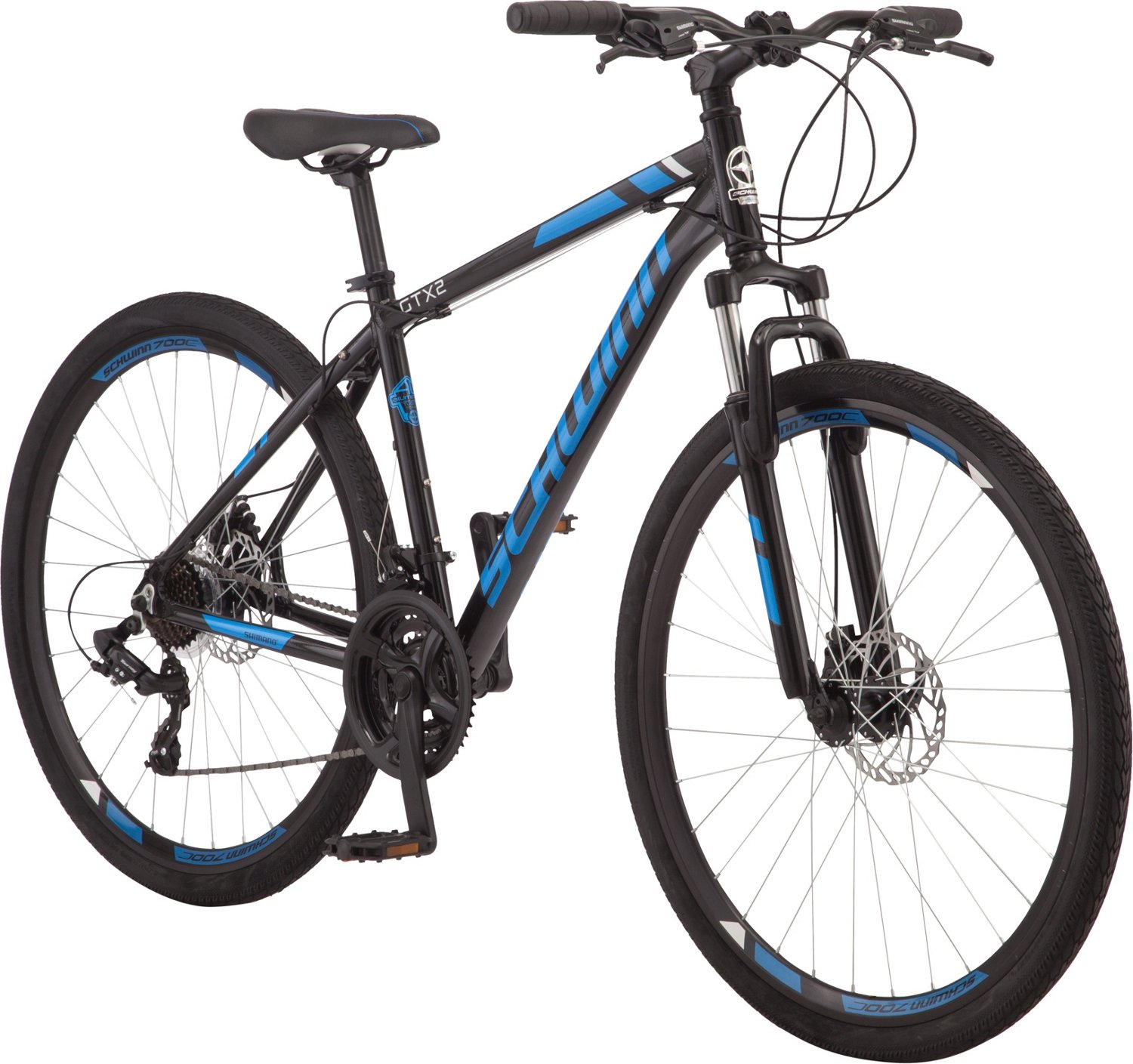 Schwinn Mens Gtx 2 700c 21 Speed Hyrbid Bike Academy