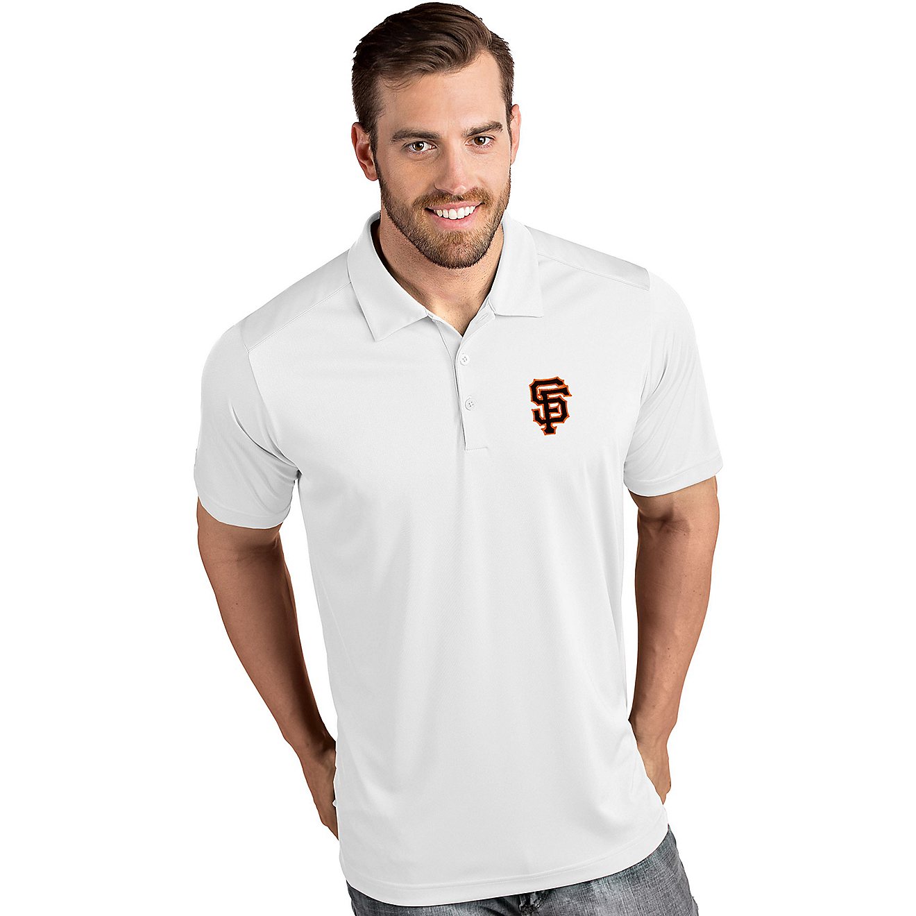 Antigua Men's San Francisco Giants Tribute Short Sleeve Polo Shirt                                                               - view number 1